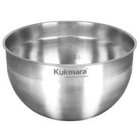 Миска из нержавеющей стали 1.5 л 16 см ТМ KUKMARA