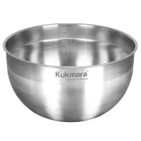 Миска из нержавеющей стали 2.1 л 18 см ТМ KUKMARA
