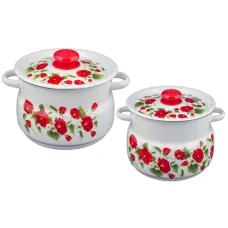 Набор эмалированной посуды 2 предмета №10 Рамо - Сибирские Товары
