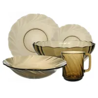 Набор стеклянный 19 предметов ALTA MAREA - Стекло Дымка