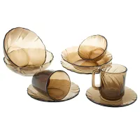 Набор стеклянный 44+1 предмета ALTA MAREA - Стекло Дымка