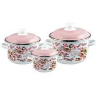 Набор эмалированной посуды 3 предмета №19 Bird ТМ Appetite