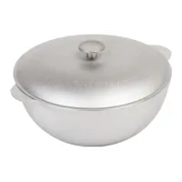 Казан алюминиевый литой татарский 40 л, алюминиевая крышка ТМ Гардарика