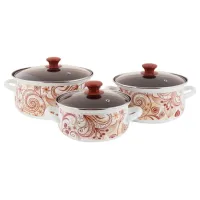 Набор эмалированной посуды 3 предмета День и Ночь-1-Экстра - КМЗ