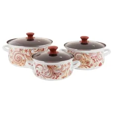 Набор эмалированной посуды 3 предмета День и Ночь-1-Экстра - КМЗ
