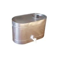 Бак оцинкованный с краном овальный 75 л