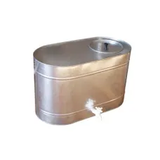 Бак оцинкованный с краном овальный 75 л