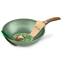 Сковорода с антипригарным покрытием литая Вок 26 см Eco Way ТМ НМП