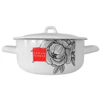 Кастрюля эмалированная 1.45 л Urban Flower - Лысьвенские эмали