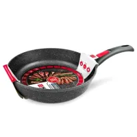 Сковорода с антипригарным покрытием литая 26 см съемная ручка индукция Гранит ТМ НМП