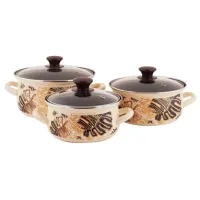 Набор эмалированной посуды 3 предмета Сфер Техас-1-Экстра - КМЗ