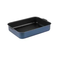 Противень с антипригарным покрытием прямоугольный 23х30х6.1 см Сатин ТМ Калитва