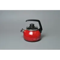 Чайник эмалированный сферический со свистком Bon Appetit вишня 3 л – Стальэмаль