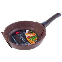 Сковорода с антипригарным покрытием литая съемная ручка Доломит 26 см ТМ Традиция