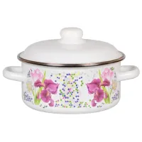 Кастрюля эмалированная цилиндрическая 4 л Мозайка - Стальэмаль