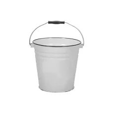 Ведро эмалированное коническое без крышки без рисунка 12 л