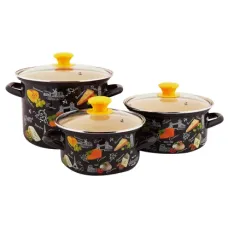 Набор эмалированной посуды 3 предмета Сыр-5-1-Экстра