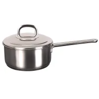 Ковш из нержавеющей стали 1.2 л металлическая крышка SAFIA ТМ KUKMARA