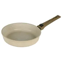 Сковорода с антипригарным покрытием литая 22 см съемная ручка Ваниль ТМ Традиция